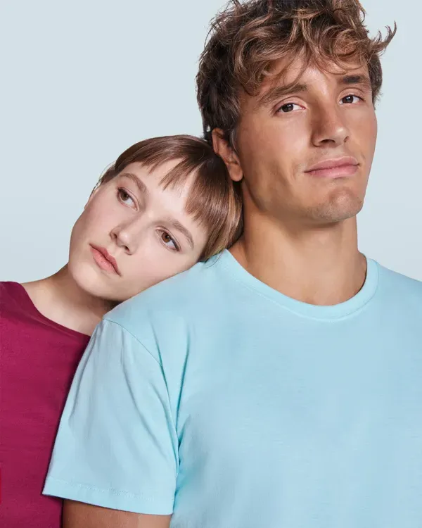 Camiseta manga curta algodón